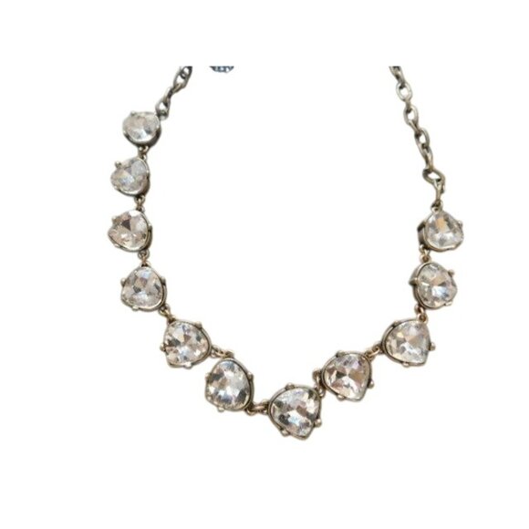 Stella & Dot Bling Chainlink Necklace and NWT J. Crew pierced Earrings - Picture 2 of 3